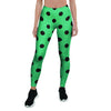 Green Polka Dot Women's Leggings-grizzshop