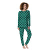 Green Polka Dot Women's Pajamas-grizzshop