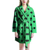 Green Polka Dot Women's Robe-grizzshop