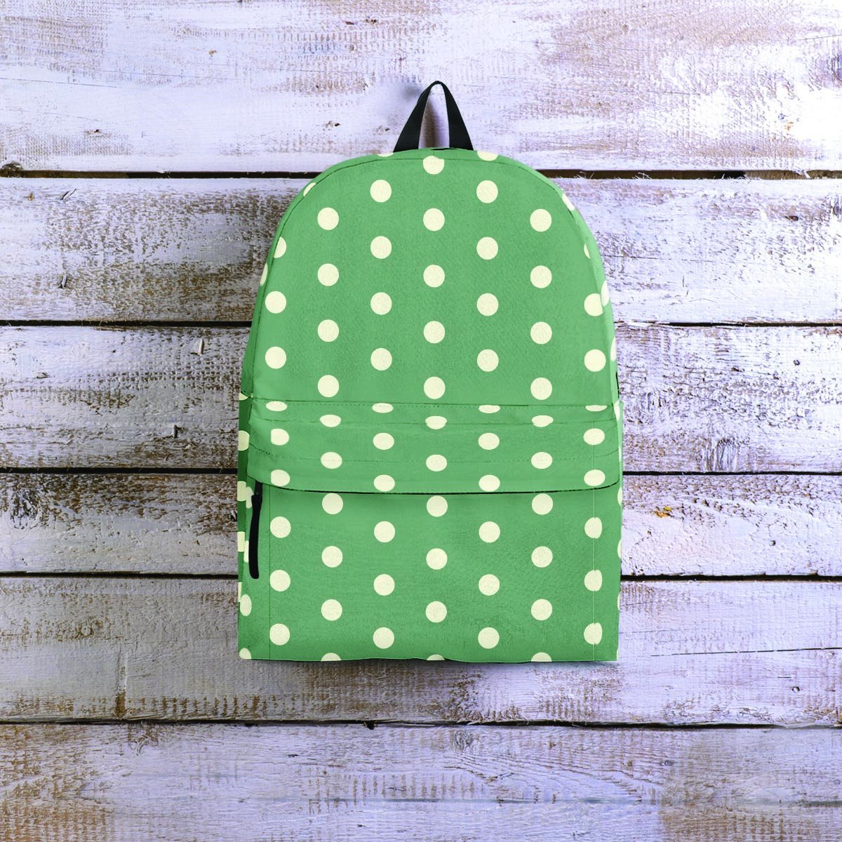 Green Sage Polka Dot Backpack-grizzshop