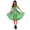 Green Sage Polka Dot Dress-grizzshop