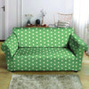 Green Sage Polka Dot Loveseat Cover-grizzshop