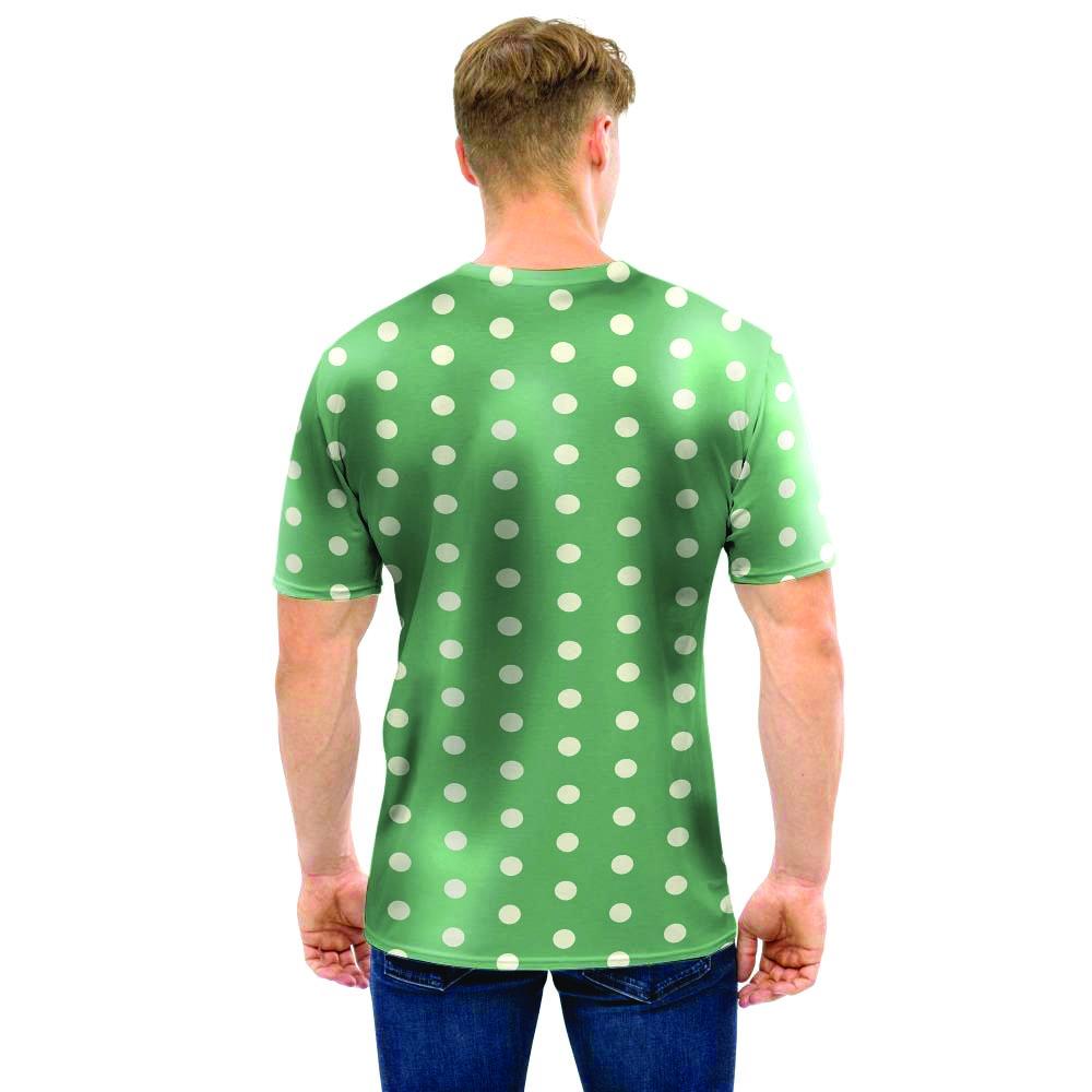 Green Sage Polka Dot Men T Shirt-grizzshop