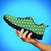 Green Sage Polka Dot Men's Sneakers-grizzshop