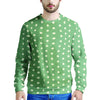 Green Sage Polka Dot Men's Sweatshirt-grizzshop