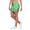 Green Sage Polka Dot Mini Skirt-grizzshop