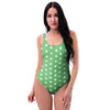 Green Sage Polka Dot One Piece Swimsuite-grizzshop