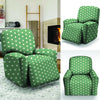 Green Sage Polka Dot Recliner Cover-grizzshop