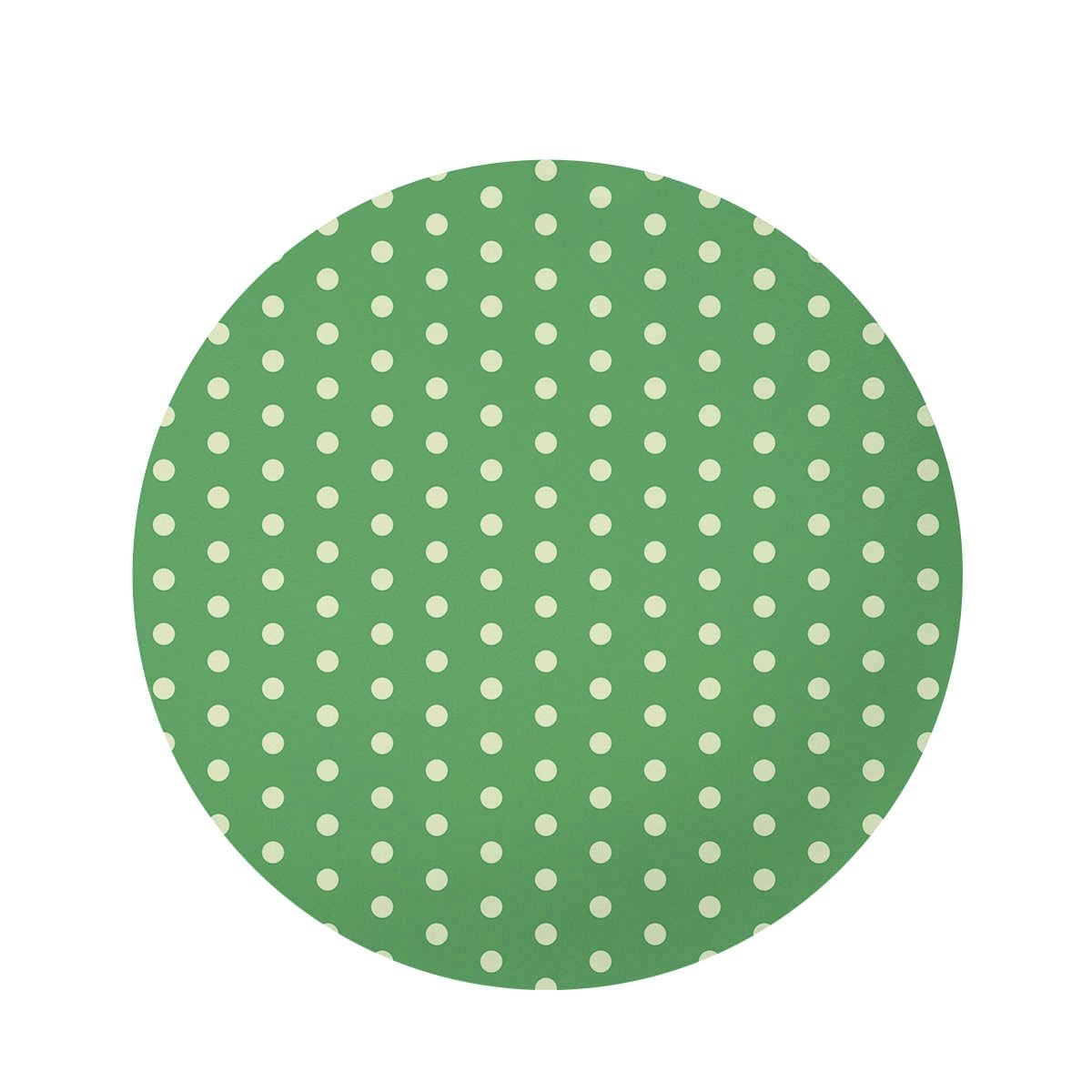 Green Sage Polka Dot Round Rug-grizzshop