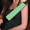 Green Sage Polka Dot Seat Belt Cover-grizzshop