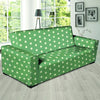 Green Sage Polka Dot Sofa Cover-grizzshop