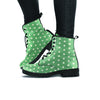 Green Sage Polka Dot Women's Boots-grizzshop