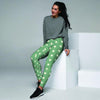 Green Sage Polka Dot Women's Joggers-grizzshop