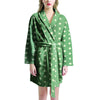 Green Sage Polka Dot Women's Robe-grizzshop