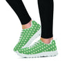 Green Sage Polka Dot Women's Sneakers-grizzshop