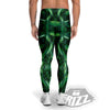 Green Snake 3D Print Pattern Men's Leggings-grizzshop