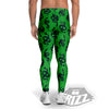 Green Snake Magic Eye Print Pattern Men's Leggings-grizzshop