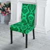 Green Snakeskin Python Skin Pattern Print Chair Cover-grizzshop