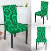 Green Snakeskin Python Skin Pattern Print Chair Cover-grizzshop