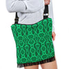 Green Snakeskin Python Skin Pattern Print Crossbody Bags-grizzshop