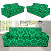 Green Snakeskin Python Skin Pattern Print Sofa Covers-grizzshop