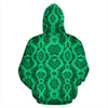 Green Snakeskin Python Skin Pattern Print Women Men Pullover Hoodie-grizzshop