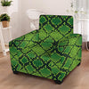 Green Snakeskin print Armchair Cover-grizzshop