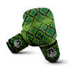 Green Snakeskin print Boxing Gloves-grizzshop