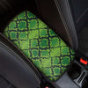 Green Snakeskin print Car Console Cover-grizzshop