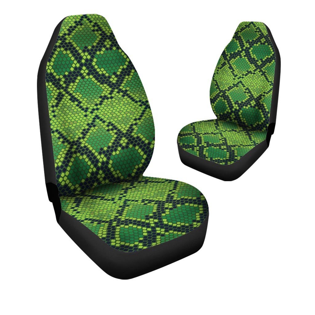 Green Snakeskin print Car Seat Covers-grizzshop