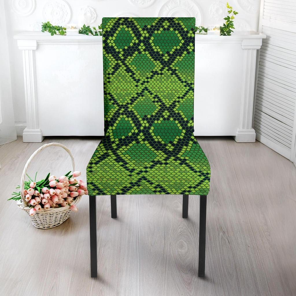 Green Snakeskin print Chair Cover-grizzshop