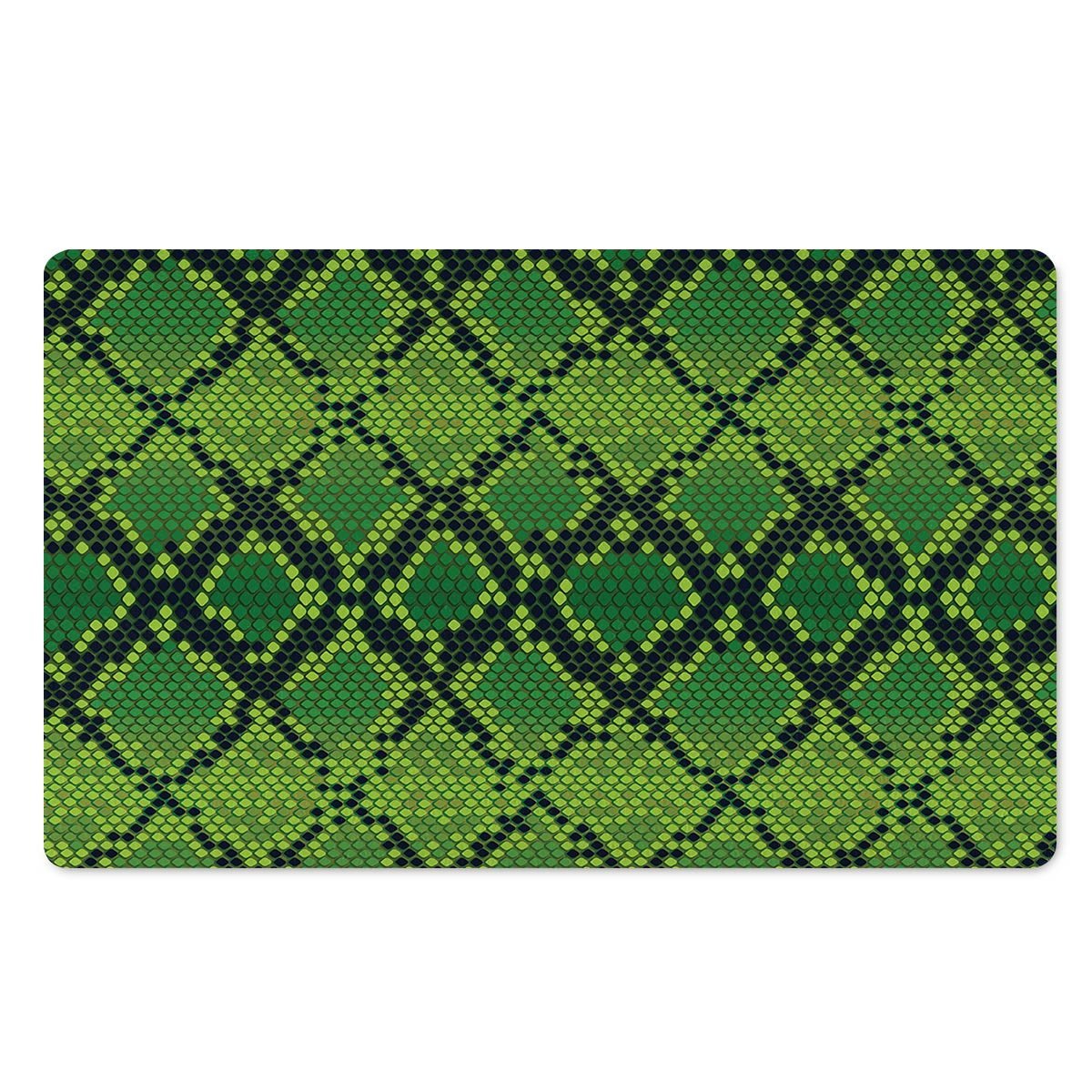 Green Snakeskin print Door Mat-grizzshop