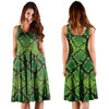 Green Snakeskin print Dress-grizzshop