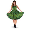 Green Snakeskin print Dress-grizzshop