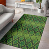 Green Snakeskin print Floor Mat-grizzshop