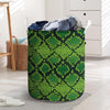 Green Snakeskin print Laundry Basket-grizzshop