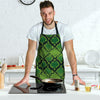 Green Snakeskin print Men's Apron-grizzshop