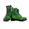 Green Snakeskin print Men's Boots-grizzshop