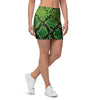 Green Snakeskin print Mini Skirt-grizzshop