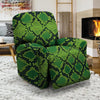 Green Snakeskin print Recliner Cover-grizzshop