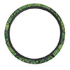 Green Snakeskin print Steering Wheel Cover-grizzshop