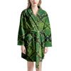 Green Snakeskin print Women's Robe-grizzshop