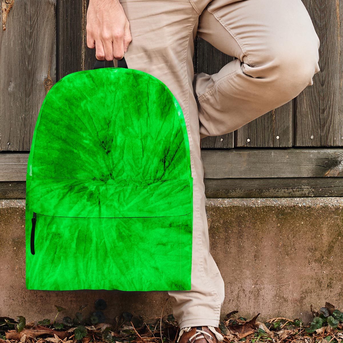 Green Tie Dye Backpack-grizzshop