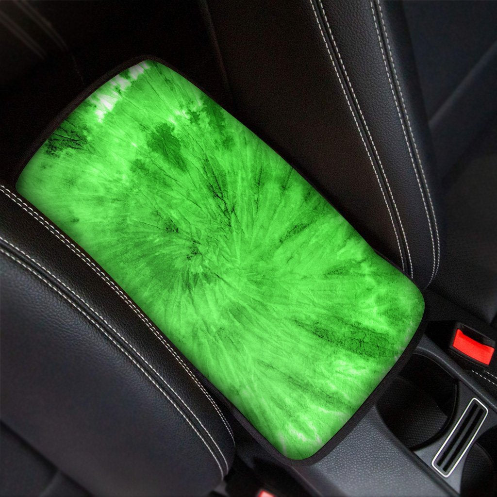 Green Tie Dye Car Console Cover-grizzshop