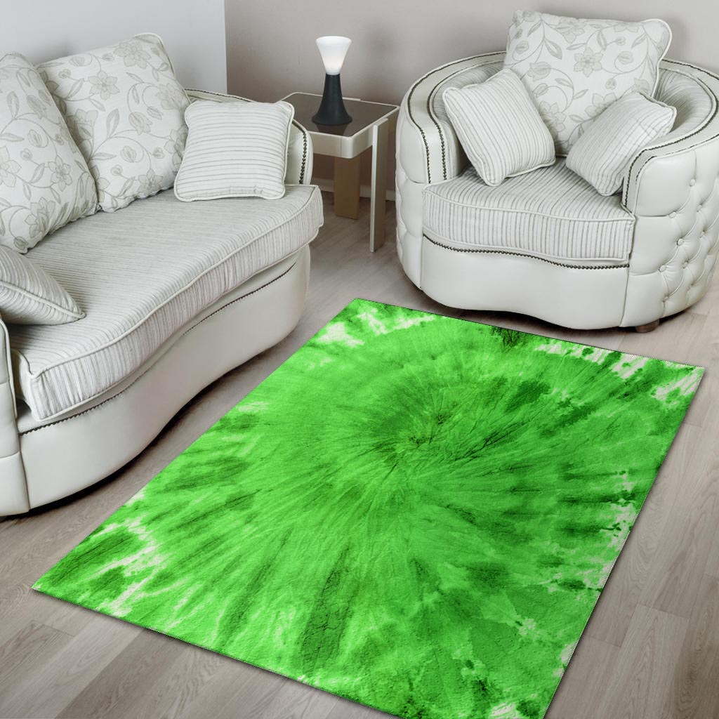 Green Tie Dye Floor Mat-grizzshop