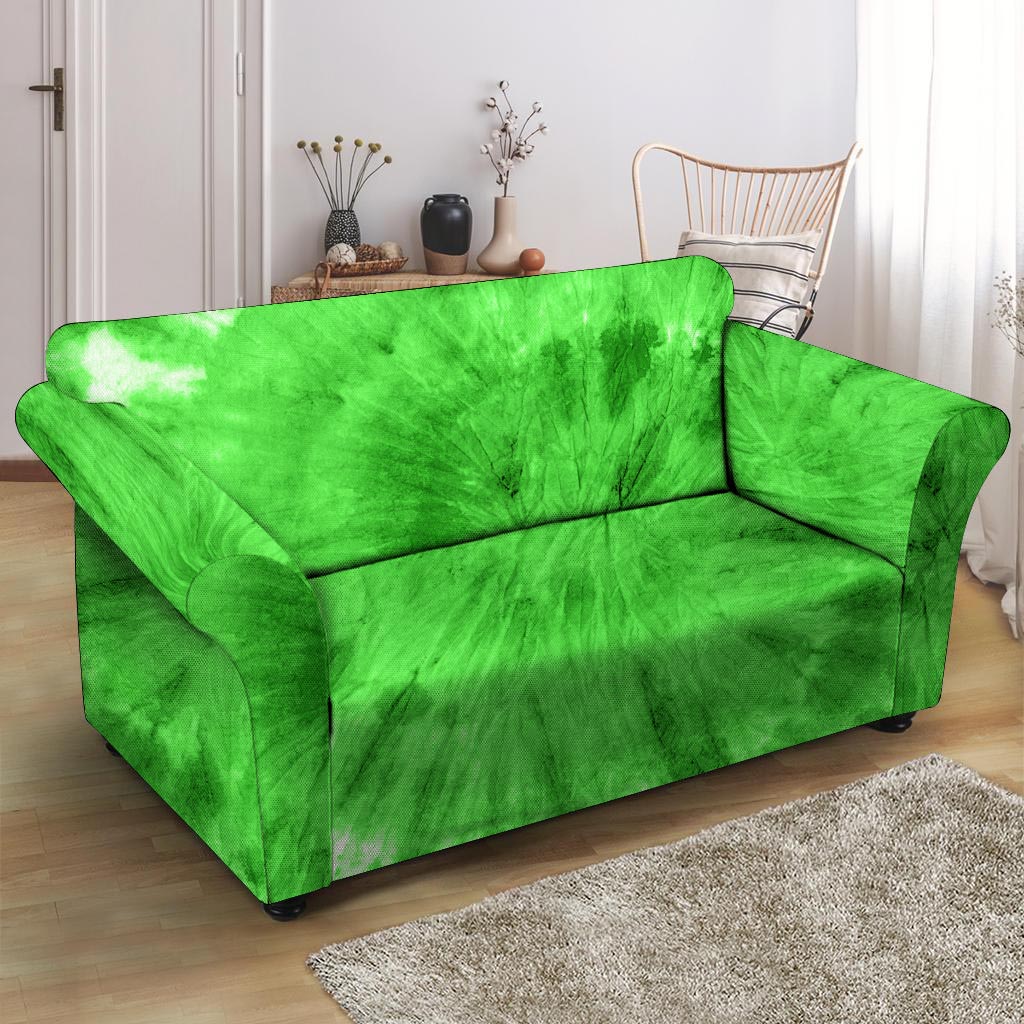 Green Tie Dye Loveseat Cover-grizzshop