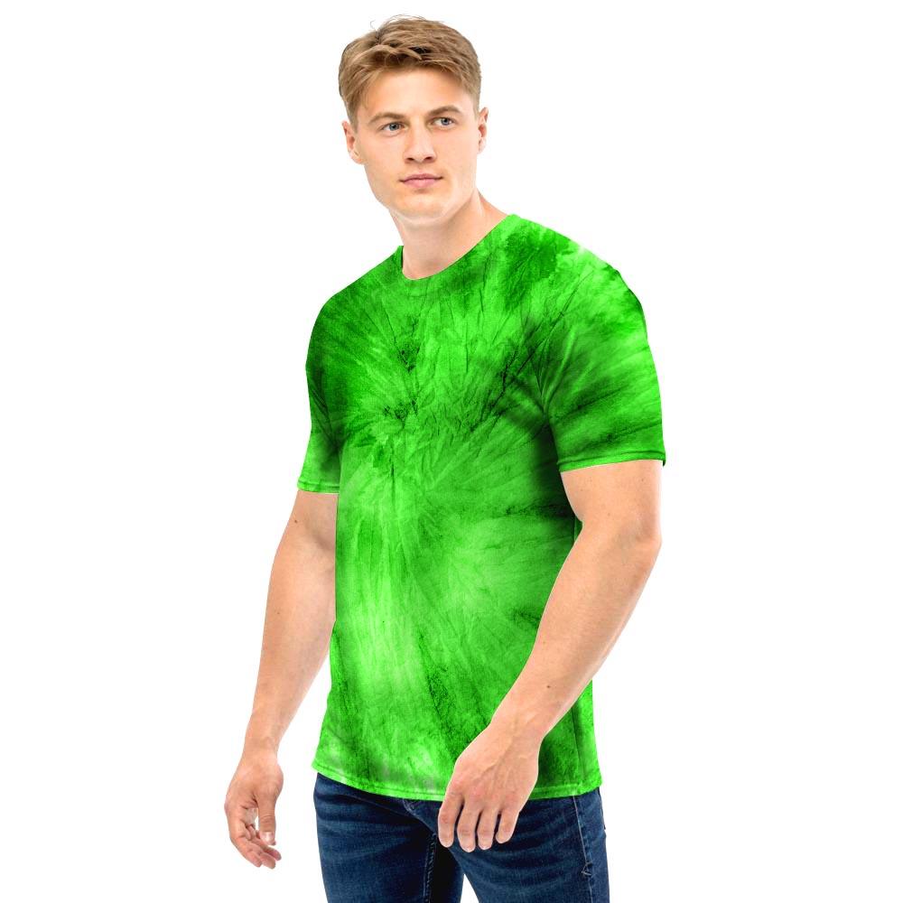 Green Tie Dye Men T Shirt-grizzshop