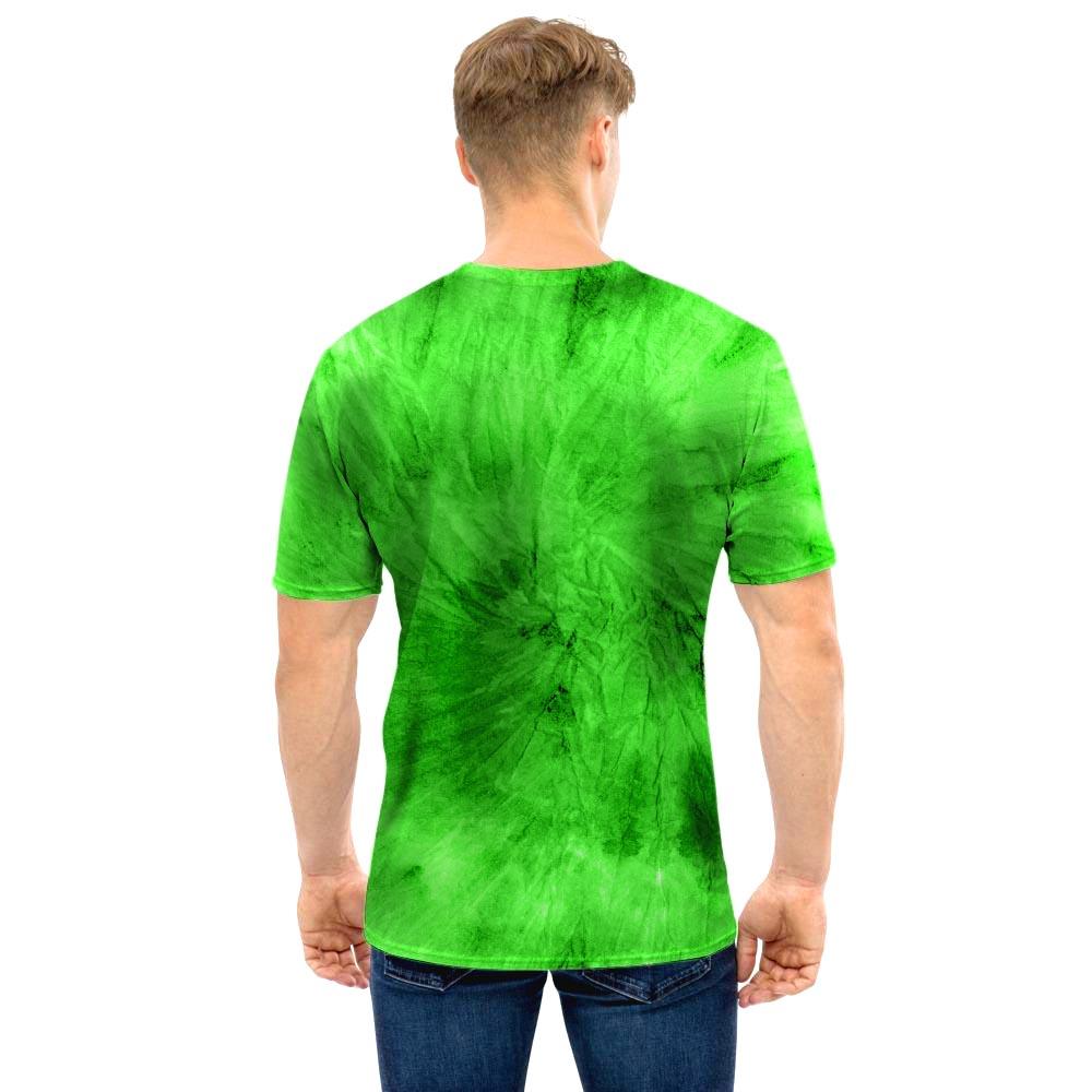 Green Tie Dye Men T Shirt-grizzshop