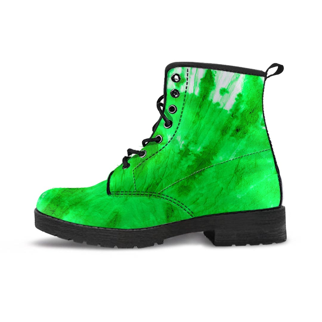 Green Tie Dye Men's Boots-grizzshop