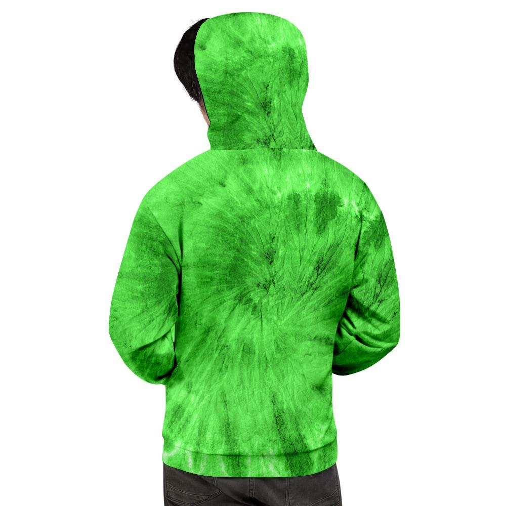 Green Tie Dye Men's Hoodie-grizzshop